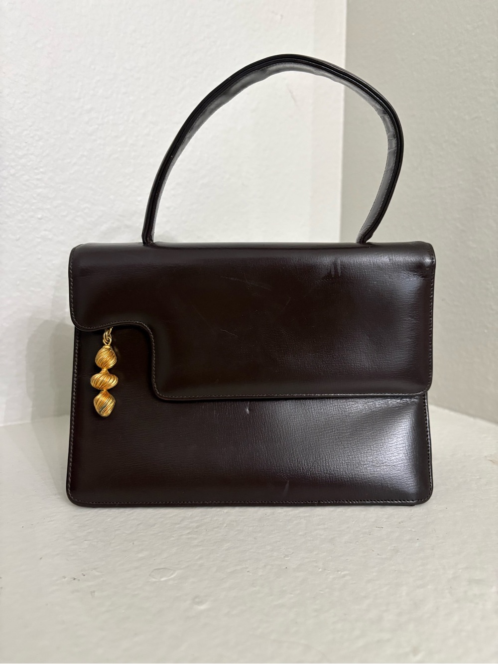 Vintage Prestige Brown Leather
Handbag Purse